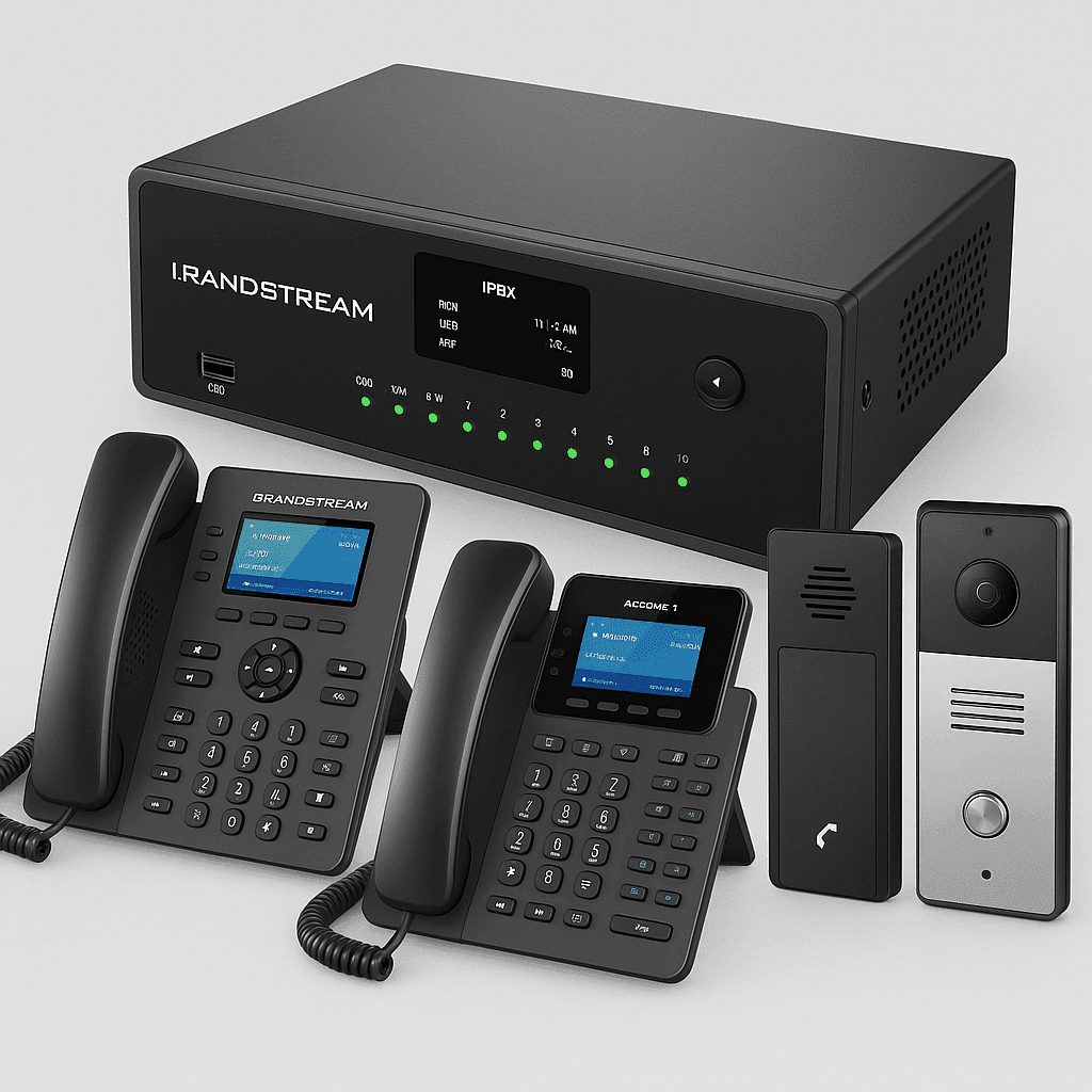Complete IP intercom system using IPBAX
